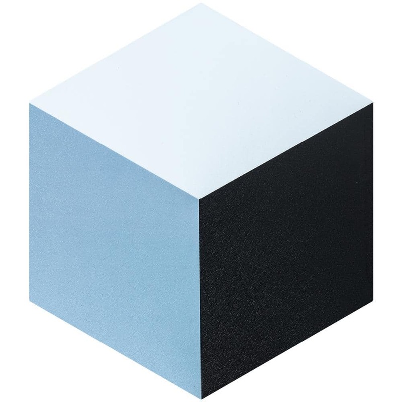 Art3d Blue and Black and White 12 MIL x 11.8 in. x 10.2 in. Water Resistant Peel and Stick Vinyl Flooring Tile 25 sq. ft./ Box A43hd514