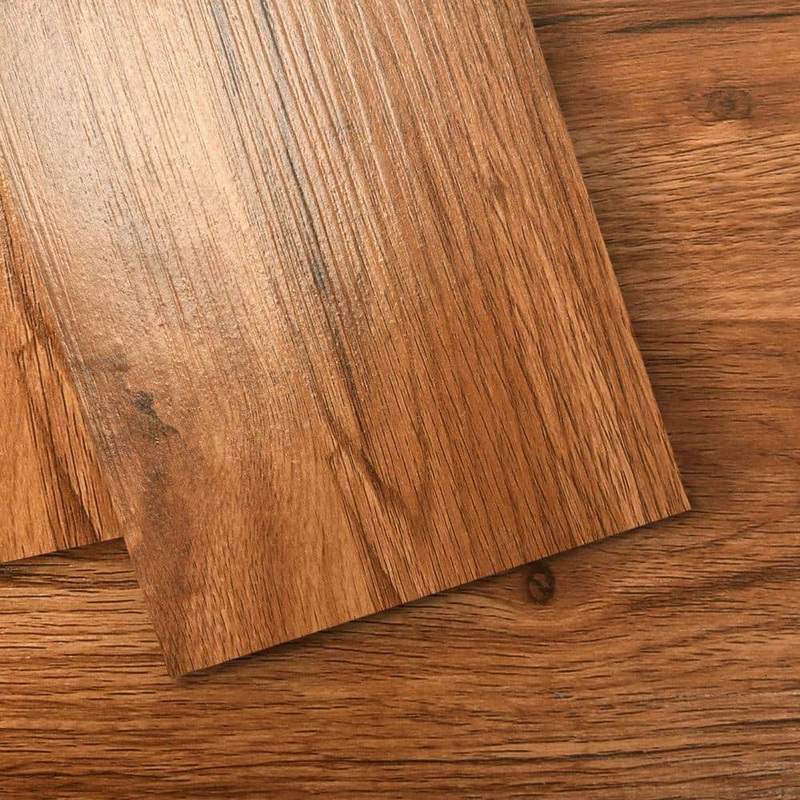Art3d Light Brown 12MIL 36in. L x 6in. W Waterproof Peel and Stick Vinyl Flooring (54sq. ft./Box) A43hd203