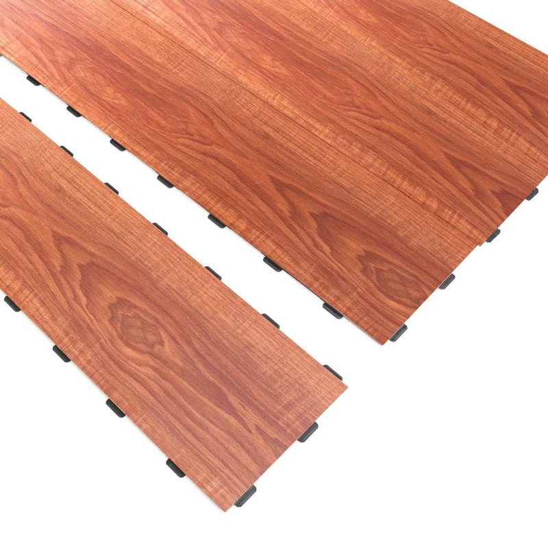 Art3d Light Brown 5 MIL 36 in. L x 6 in. W Waterproof Click Lock Luxury Vinyl Flooring Tile(27 sq. ft./Box) A43hd406