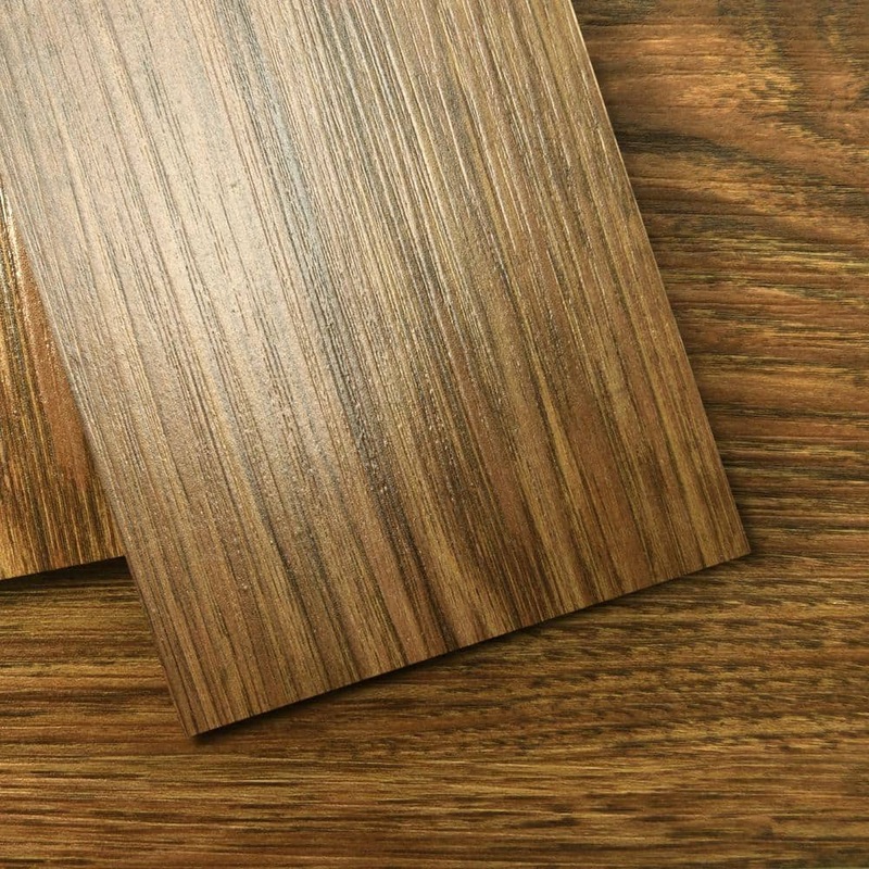 Art3d Walnut 12MIL 36in. L x 6in. W Waterproof Peel and Stick Vinyl Flooring (54sq. ft./Box) A43hd201