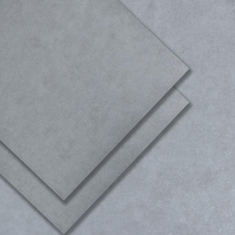Dundee Deco Ash Grey 3 MIL x 24 in. W x 24 in. L Peel and Stick Waterproof Luxury Vinyl Tile Flooring (4 sq. ft./case) TMHDH02