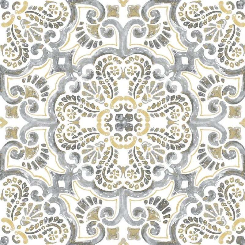 FloorPops Antico 12 in. W x 12 in. L Multicolor Peel & Stick Vinyl Tile Flooring (10 sq. ft./case) FP2947