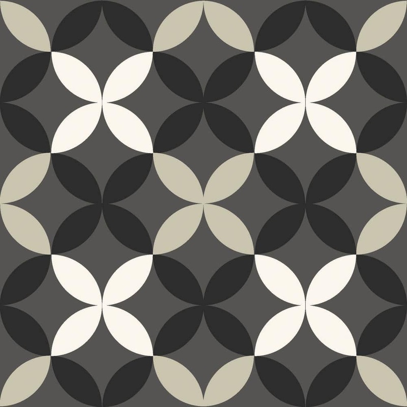 FloorPops Arbor 12 in. W x 12 in. L Black Peel & Stick Vinyl Tile Flooring (20 sq. ft./case) TFP3367