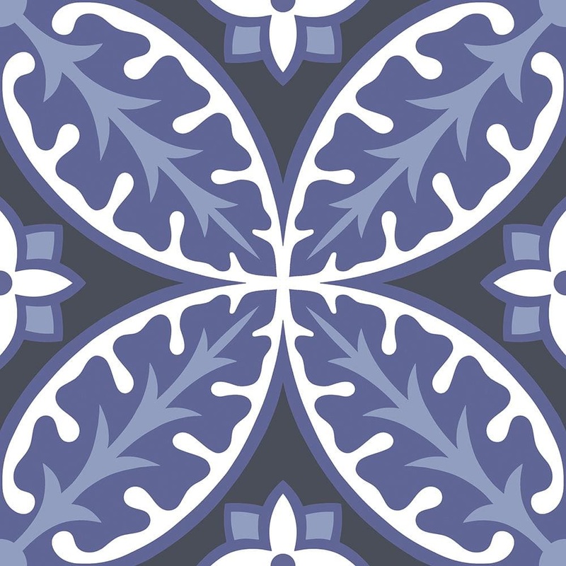 FloorPops Capri 12 in. W x 12 in. L Multicolor Peel & Stick Vinyl Tile Flooring (20 sq. ft./case) TFP3309