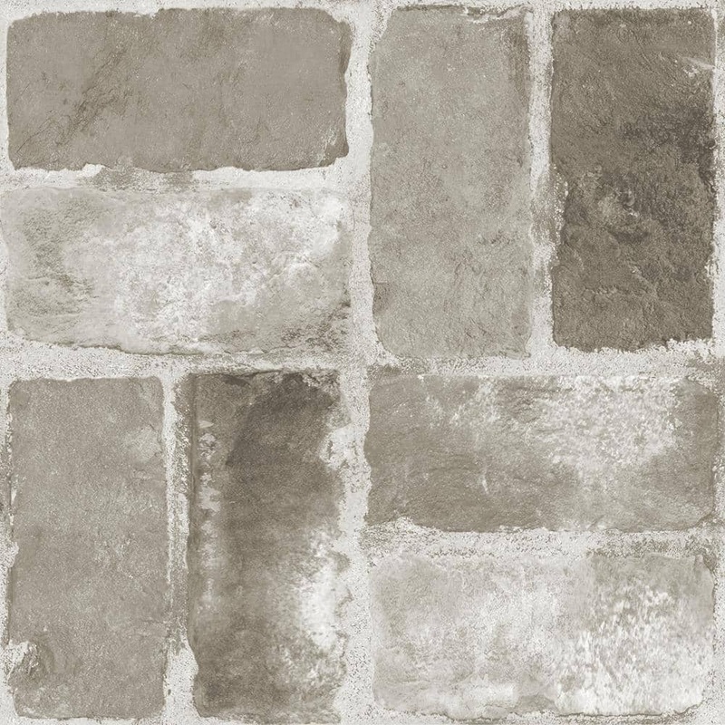 FloorPops Harvard Brick 12 in. W x 12 in. L Grey Peel & Stick Vinyl Tile Flooring (20 sq. ft./case) TFP3294
