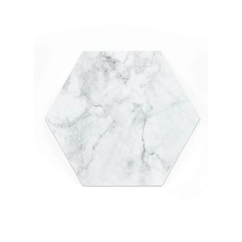 FloorPops Milena 10.4 in. W x 9 in. L Grey Peel & Stick Vinyl Tile Flooring (9 sq. ft./case) TFPH3818