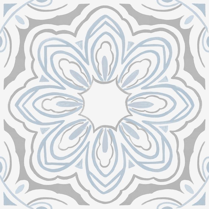 FloorPops Morris 12 in. W x 12 in. L Grey Peel & Stick Vinyl Tile Flooring (20 sq. ft./case) TFP3827