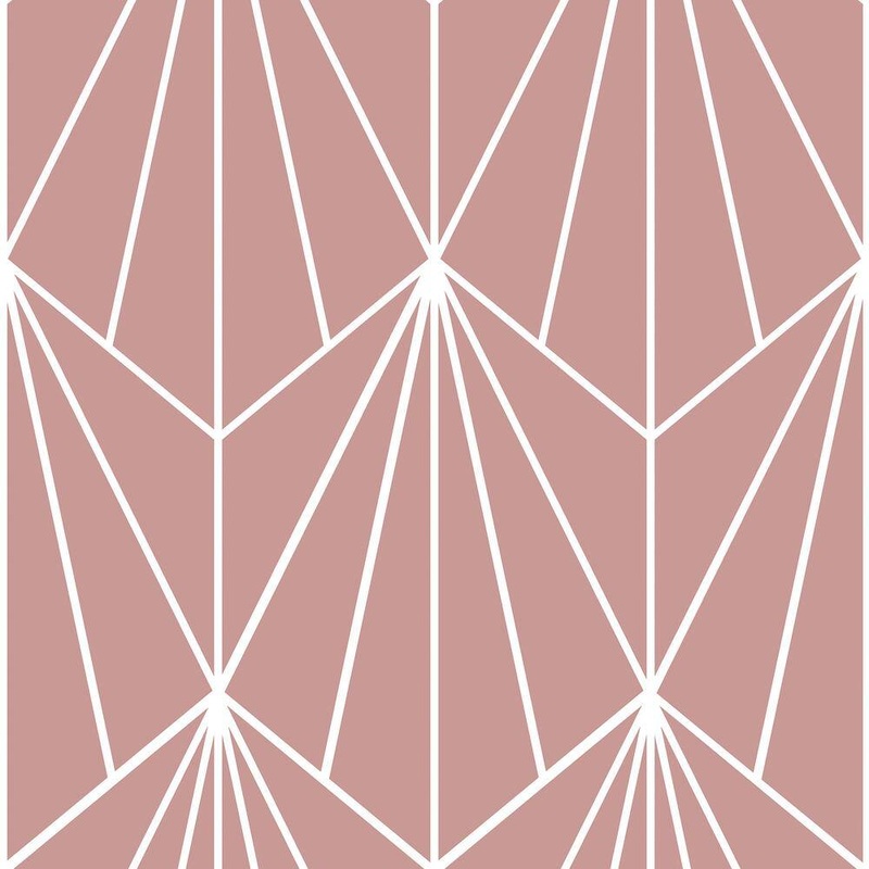 FloorPops Quartz 12 in. W x 12 in. L Pink Peel & Stick Vinyl Tile Flooring (20 sq. ft./case) TFP3925