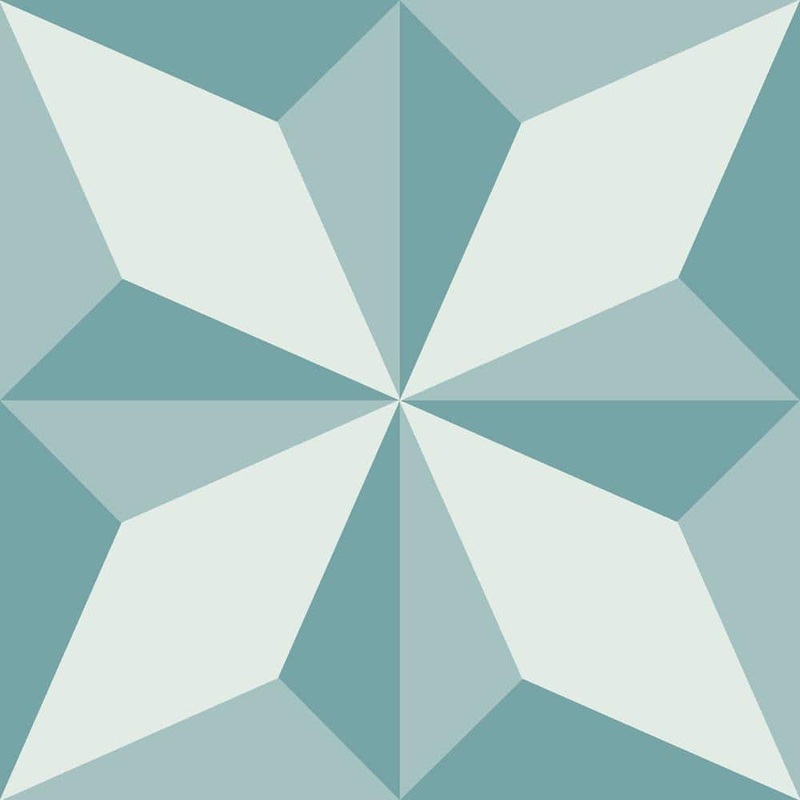 FloorPops Topaz 12 in. W x 12 in. L Blue Peel & Stick Vinyl Tile Flooring (20 sq. ft./case) TFP3563