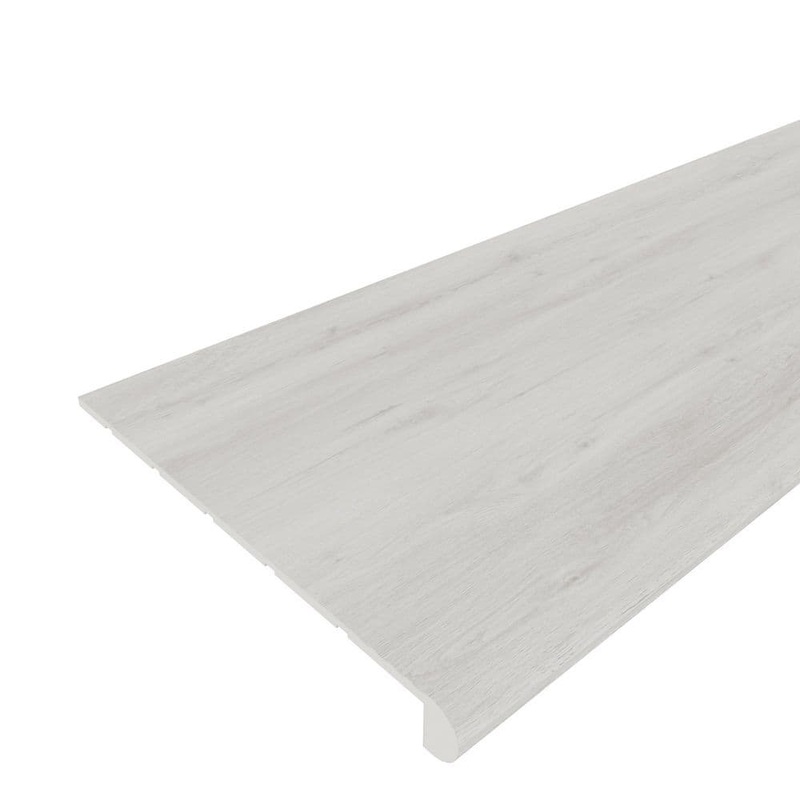 NewTechWood Everlux Premium Flooring Sabrina Pale Beige 1 in. T x 11.81 in. W x 48.42 in. L Stair Tread SRD-8-SPB-4