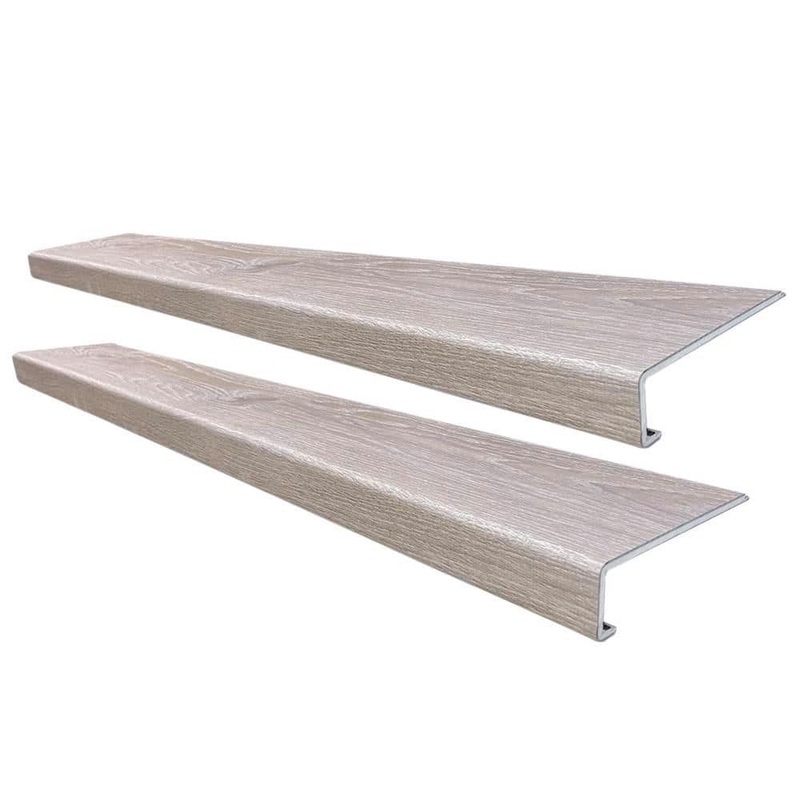 STEPSOLUTION Webb Creek Hickory Stair Tread Molding Square-Exact Match for Lifeproof Floor, 2-Pieces, 46 in. x 7 in. x 6.5 mm T 1010234638-SST
