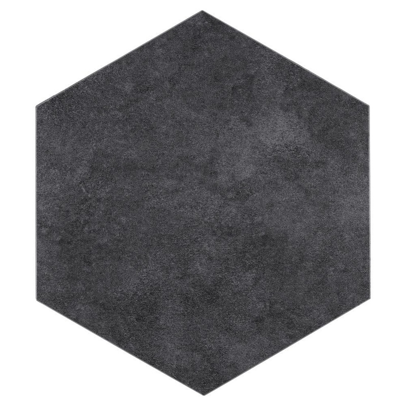 Unbranded BaseCore HEX Dark Gray 12 MIL x 5.75 in. W Waterproof Peel and Stick Vinyl Plank Flooring (21.5sqft/case) BC-931H