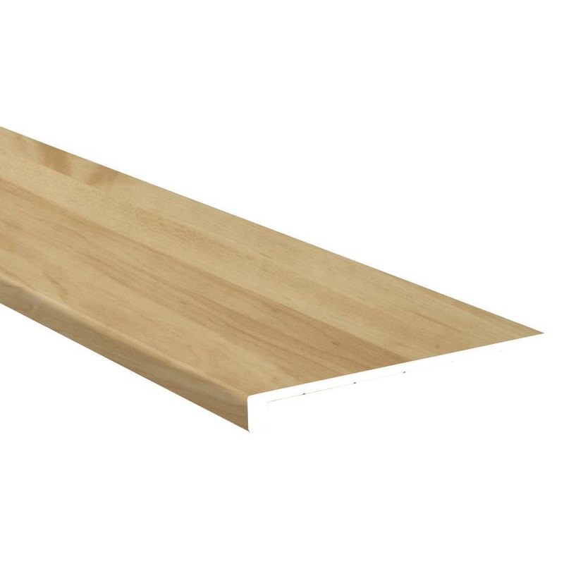 A&A Surfaces Canopy Island 5/4 in. T x 12 in. W x 47.25 in. L Luxury Vinyl Stair Tread Molding (2-pieces/case) VTTBROOKL-ST-EC