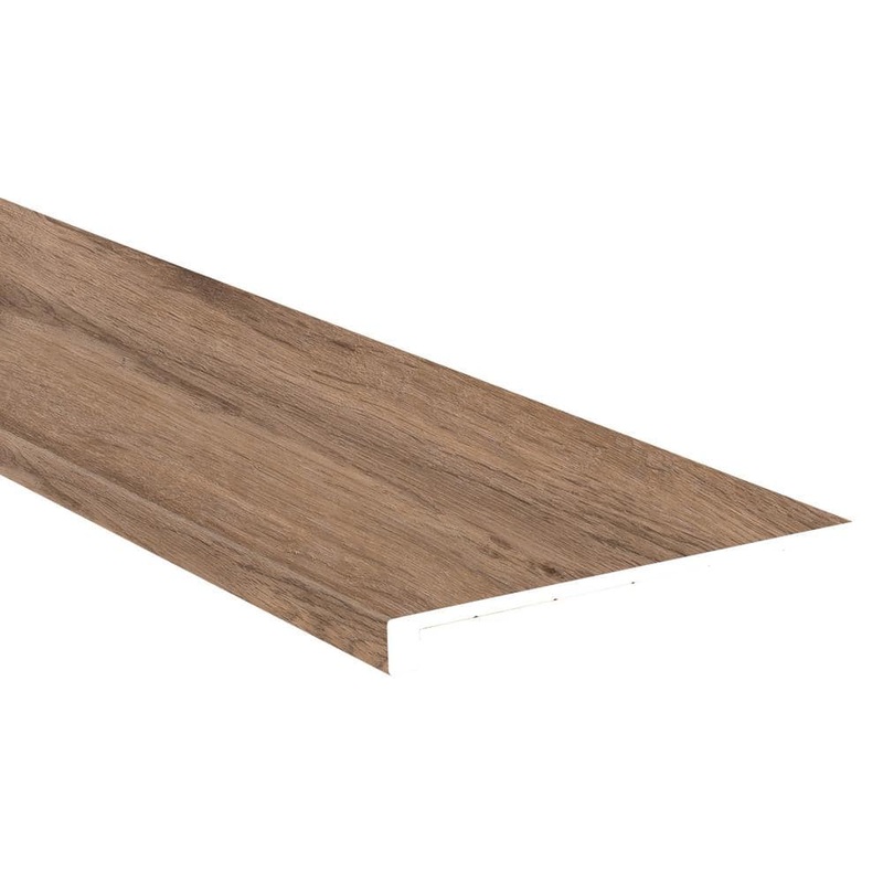 A&A Surfaces Forest Brown 32 mm. T x 12.01 in. W x 47.24 in. L Luxury Vinyl Stair Tread Eased-Edge (2-Pieces/Case) VTTFAUNA-ST