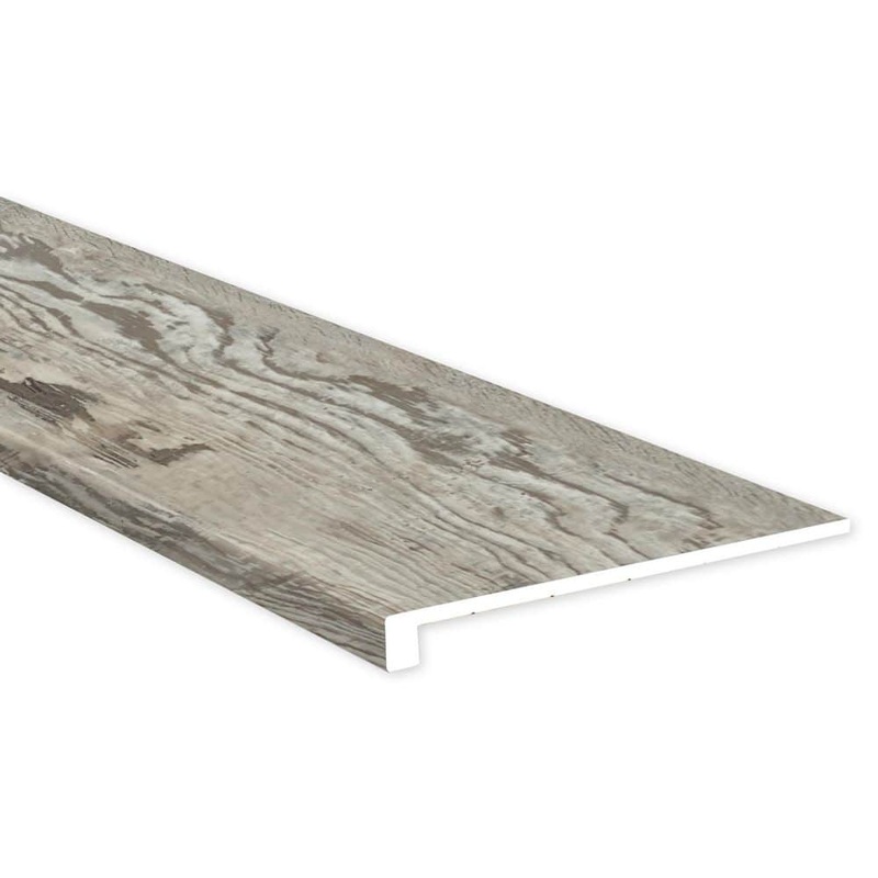 A&A Surfaces Odin Ash 1.25 in. T x 12.01 in. W x 47.24 in. L Waterproof Luxury Vinyl Stair Tread Eased Edge Molding (2-Pieces/Case) VTSBT7X48-ST-EE