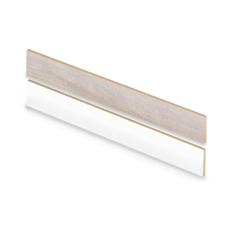 Cap A Tread Annelise Terrazzo 47 in. L x 7.37 in. W x 12.7 mm T Vinyl Overlay Stair Reversible Riser 01R074022