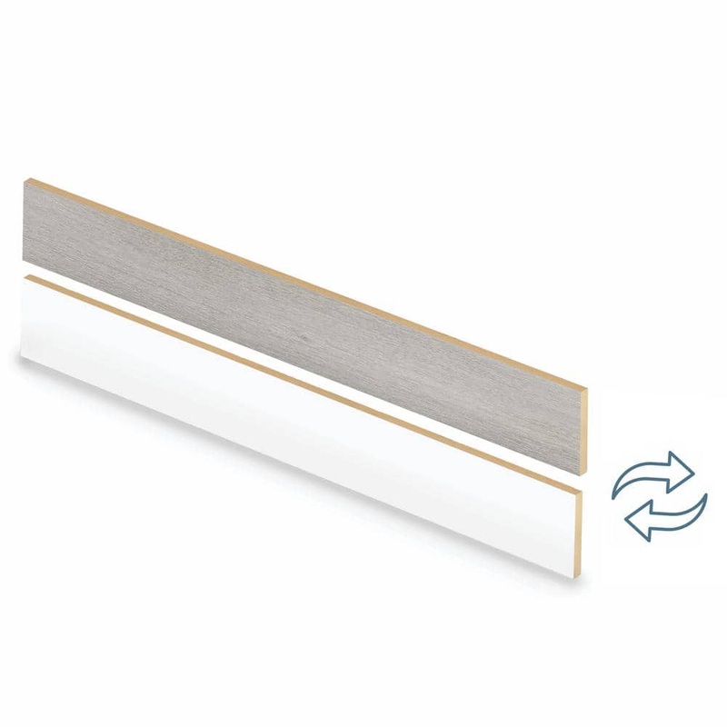 Cap A Tread Champagne Beach Wood 47 in. L x 7.37 in. W x 12.7 mm T Vinyl Overlay Stair Reversible Riser 01R074017