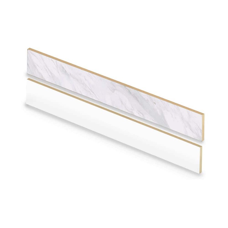 Cap A Tread Emerald Bay Marble/Mountain Brook Marble 47 in. L x 7.37 in. W x 12.7 mm T Vinyl Overlay Stair Reversible Riser 01R077646