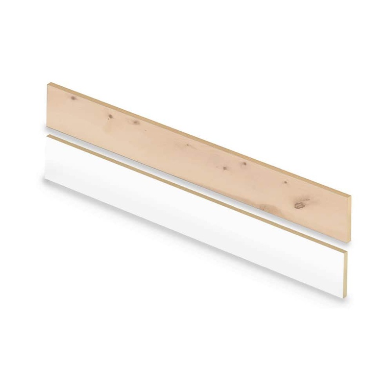 Cap A Tread Luxurious Pine Wood 47 in. L x 7.37 in. W x 12.7 mm T Vinyl Overlay Stair Reversible Riser 01R074063