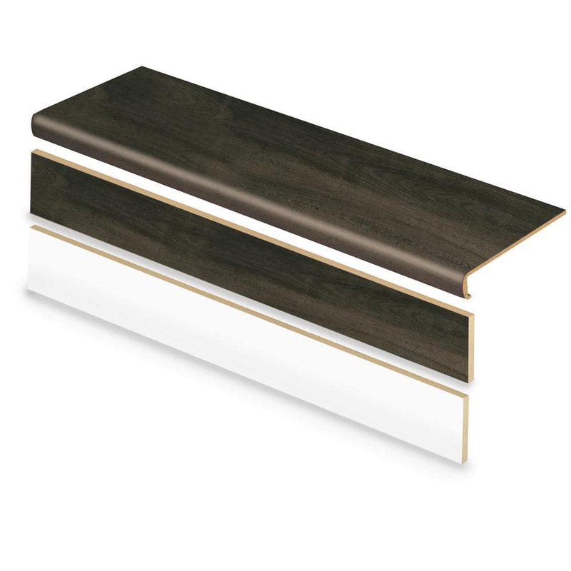 Cap A Tread Shady Grove Pine 47 in. L x 12.15 in. W x 2.28 in. T Vinyl Overlay Stair Tread and Reversible Riser Kit 01CA73861