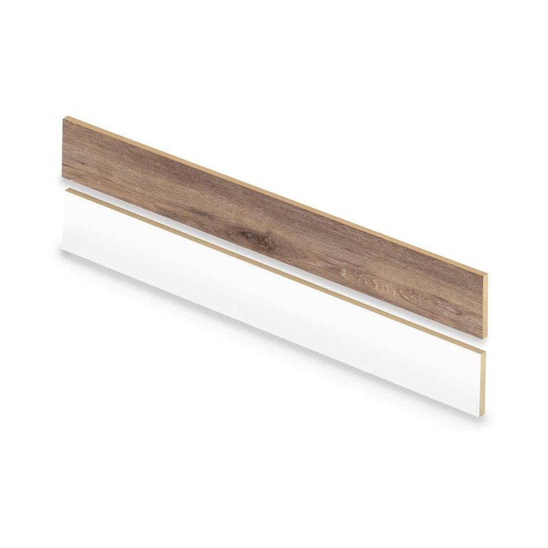 Cap A Tread Tanned Walters Oak 47 in. L x 7.37 in. W x 12.7 mm T Vinyl Overlay Stair Reversible Riser 01R077677