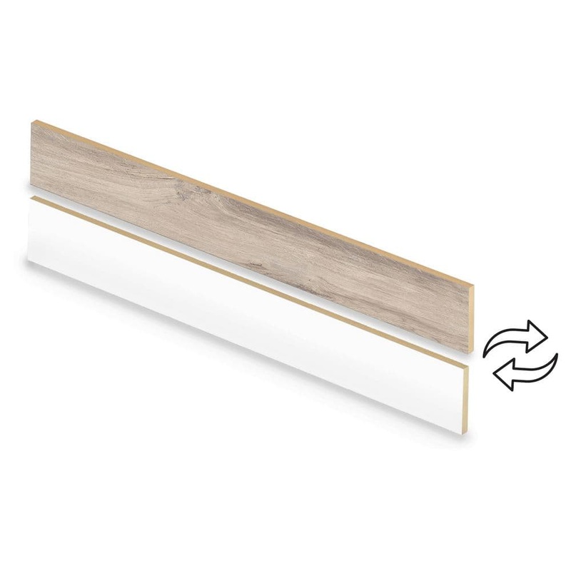 Cap A Tread Webb Creek Hickory 47 in. L x 7.37 in. W x 12.7 mm T Vinyl Overlay Stair Reversible Riser 01R073999