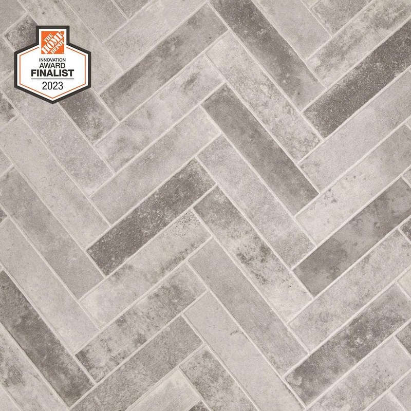 TrafficMaster Laurel Gray Residential Vinyl Sheet Flooring 10 MIL 12 ft. Wide x Cut to Length U4300406K591G14