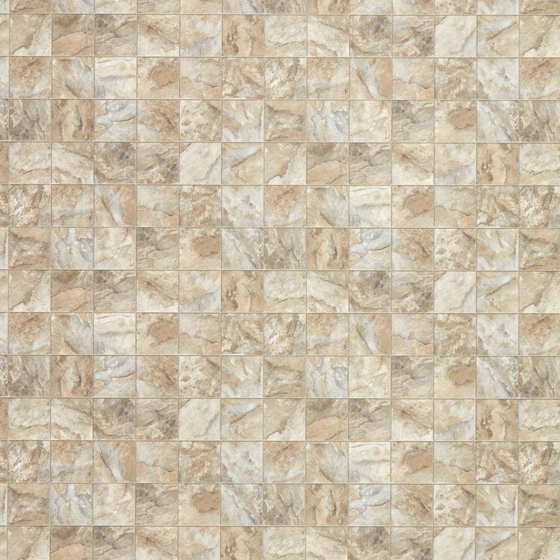 TrafficMaster Neutral Square Slate Stone 10 MIL x 12 ft. W x Cut to Length Waterproof Vinyl Sheet Flooring U6920.258C990P144