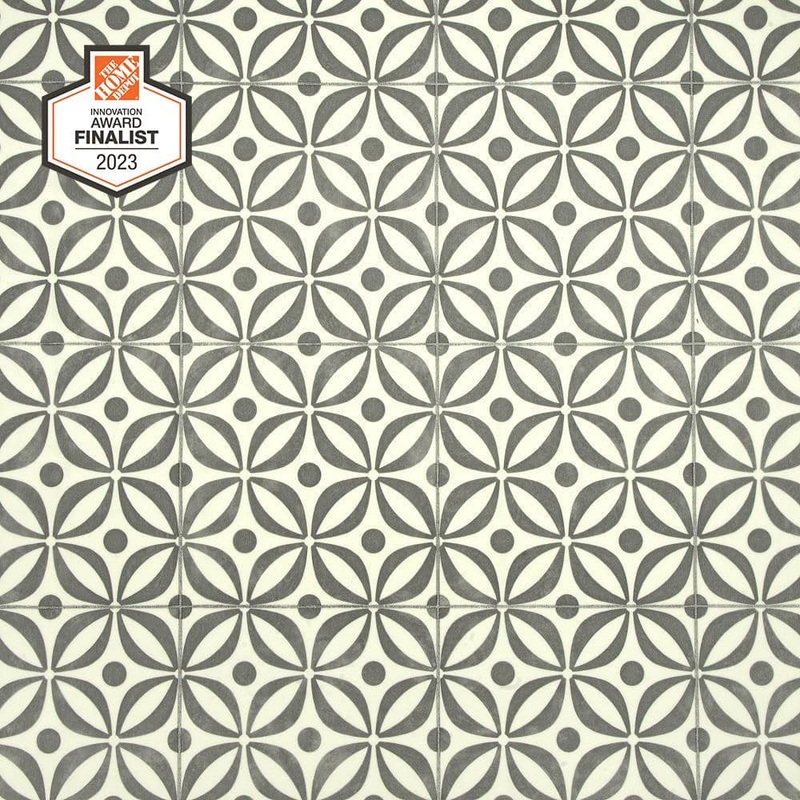 TrafficMaster Steele Gray Residential Vinyl Sheet Flooring 10 MIL 12 ft. Wide x Cut to Length U0056407C593P14
