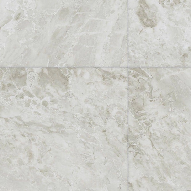 TrafficMaster White Marble Residential Vinyl Sheet Flooring 10 MIL 12ft. Wide x Cut to Length U6890.258C903P144