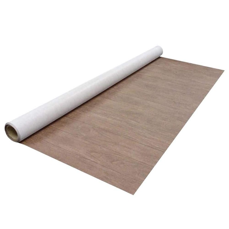 d-c-fix Brown Oak 0.9 mm T x 144 in. L x 72 in. W Water Resistant Vinyl Sheet Outdoor Floor 2N5212