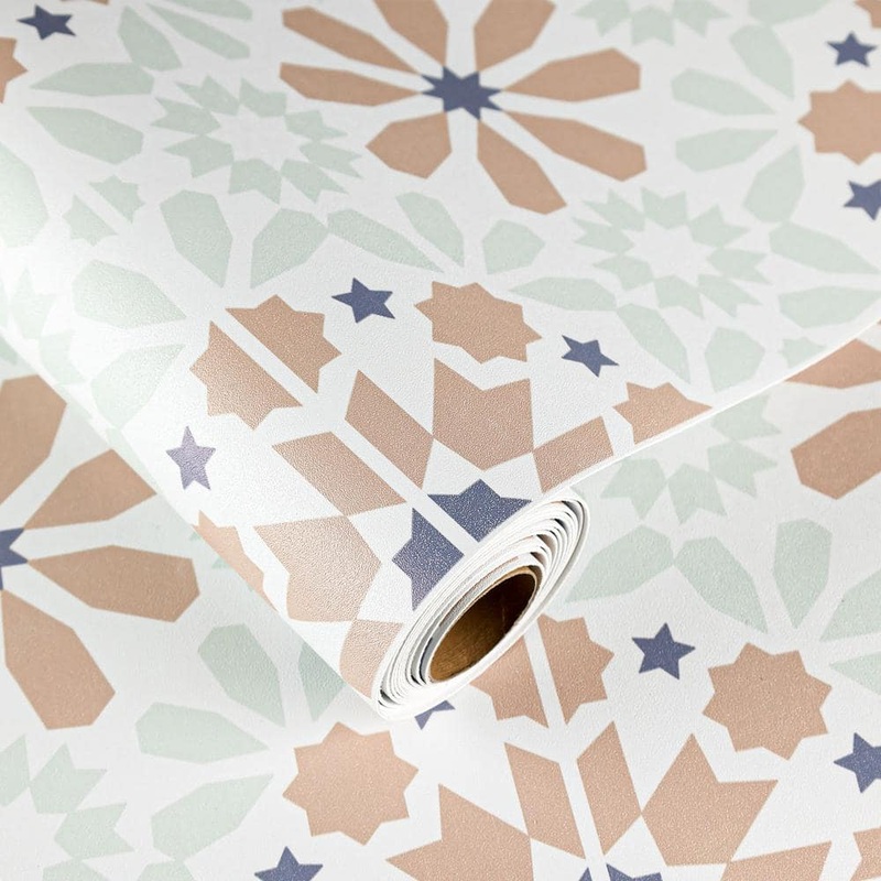 Jeedeson 4 MIL 12 in. x 120 in. Self Adhesive Vinyl Flooring Cut to Length Peel, Stick Flooring Roll in Colored Water Resistant JDS-DQ0502-10P