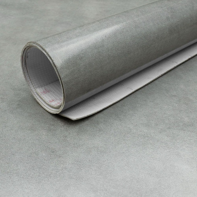 Jeedeson 4 MIL x 3.28 ft. W x Cut to Length Waterproof Vinyl Sheet Flooring Roll, Grey (53.82 sq. ft. /Box) JDS-ED8802-15