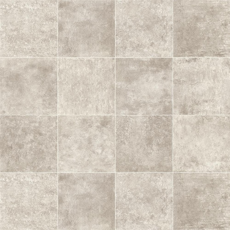 Mohawk Egret White Tile 10 MIL 12 ft. W x Cut to Length Waterproof Vinyl Sheet Flooring U9870119K595P14