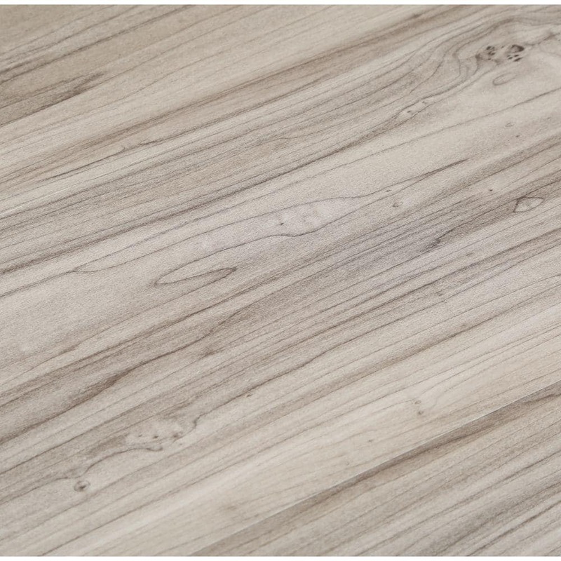 TrafficMaster Dove Maple 4 MIL x 6 in. W x 36 in. L Grip Strip Water Resistant Luxury Vinyl Plank Flooring (24 sqft/case) 87514