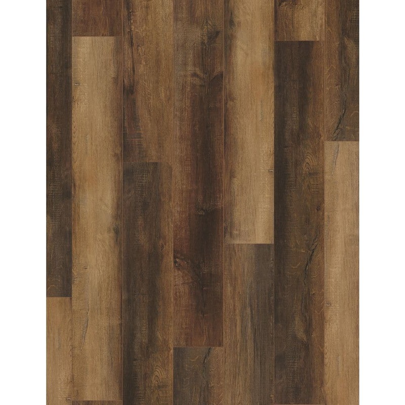 TOUCH OF COLOR FLOORING Horizon Bourbon 20 MIL x 7 in. W x 48 in. L Waterproof Click Lock Vinyl Plank Flooring (19.22 sq. ft. /case) 411001205S