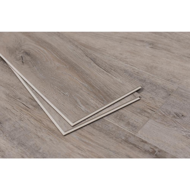 Montserrat Amare Gilded Slate 20 MIL x 7 in. W x 60 in. L Click Lock Waterproof Vinyl Plank Flooring (23.9 sq. ft.) MNST-2019062