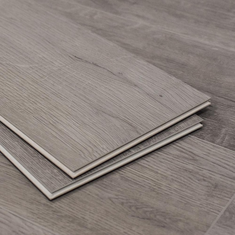Montserrat Meraki Tranquil Grey 20 MIL x 7 in. W x 60 in. L Click Lock Waterproof Vinyl Plank Flooring (24.08 sq. ft.) MNST-2019076