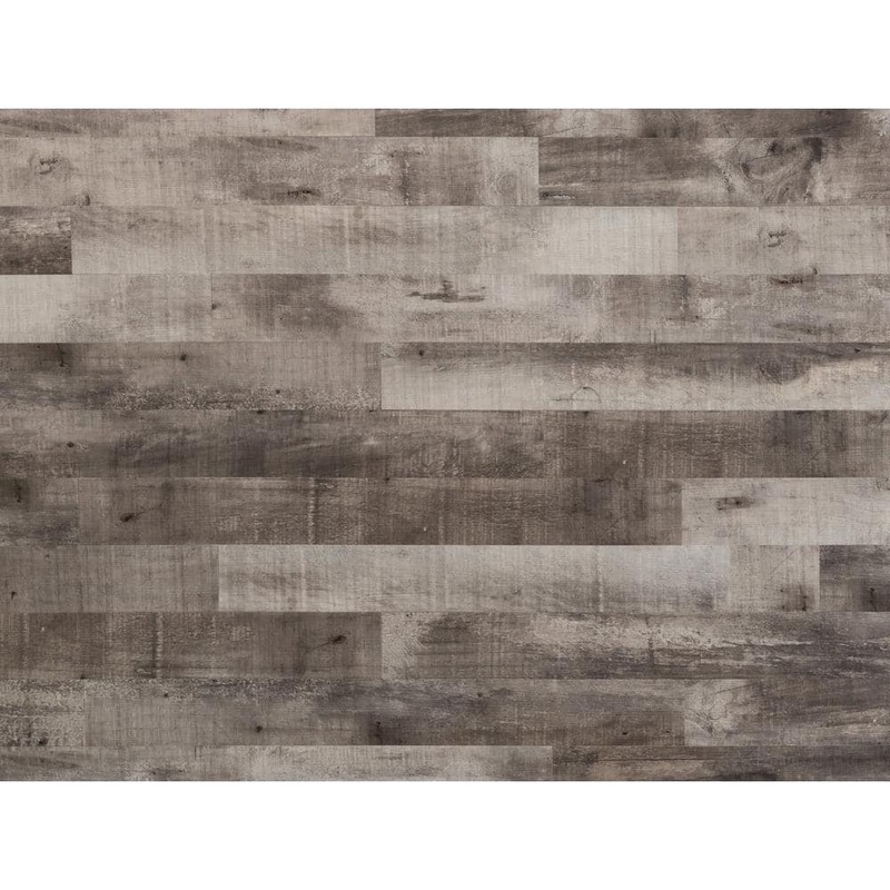 Nance Carpet and Rug E-Z Wall Driftwood 6 MIL x 4 in. W x 36 in. L Peel and Stick Water Resistant Luxury Vinyl Plank Flooring (20 sqft/case) 21033