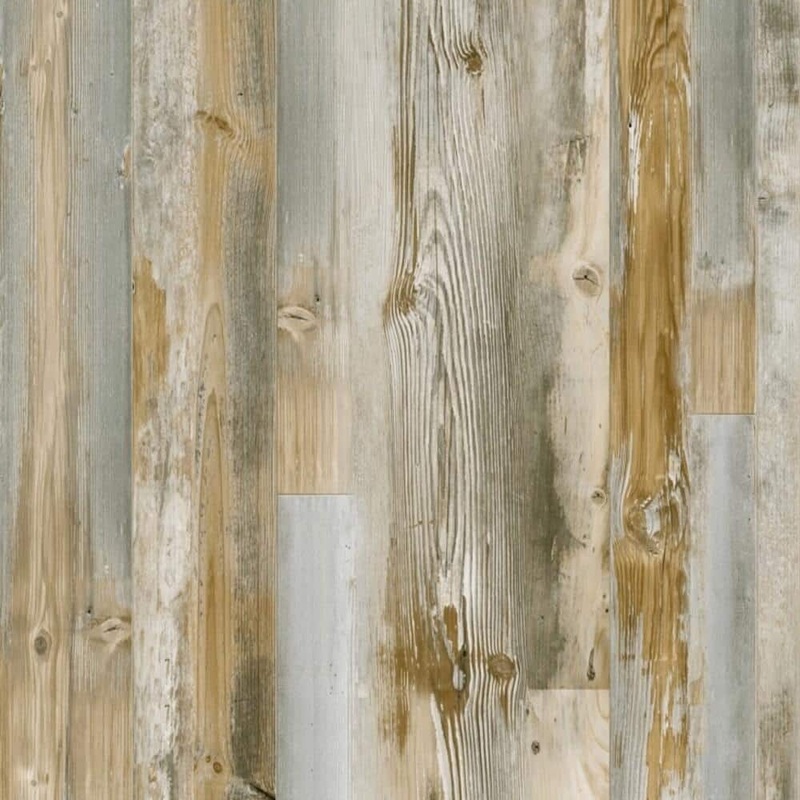 Proteco Gray Cottage Pine 20 MIL x 7.1 in. W x 48 in. L Click Lock Waterproof Luxury Vinyl Plank Flooring (23.64 sq. ft. / Case) FS519