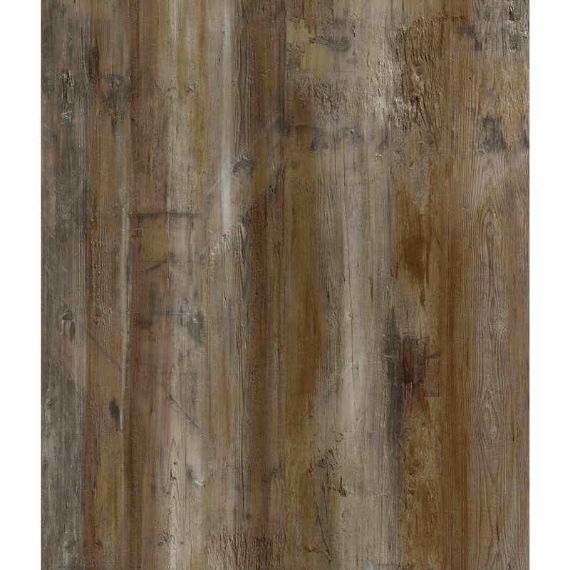 DuraDecor Weekend Warrior Blazed Barnwood 3 MIL x 6-in W x 36-in L Peel & Stick Water Resistant Luxury Vinyl Flooring (21 sf/case) DD7569