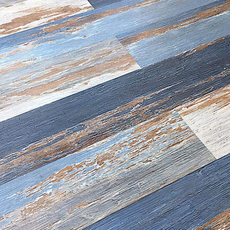 Deco Products Hydrostop Old Blue Sea 20 MIL x 7.1 in. W x 48 in. L Waterproof Click Vinyl Plank Flooring (23.64 sq. ft./Case) RCV2