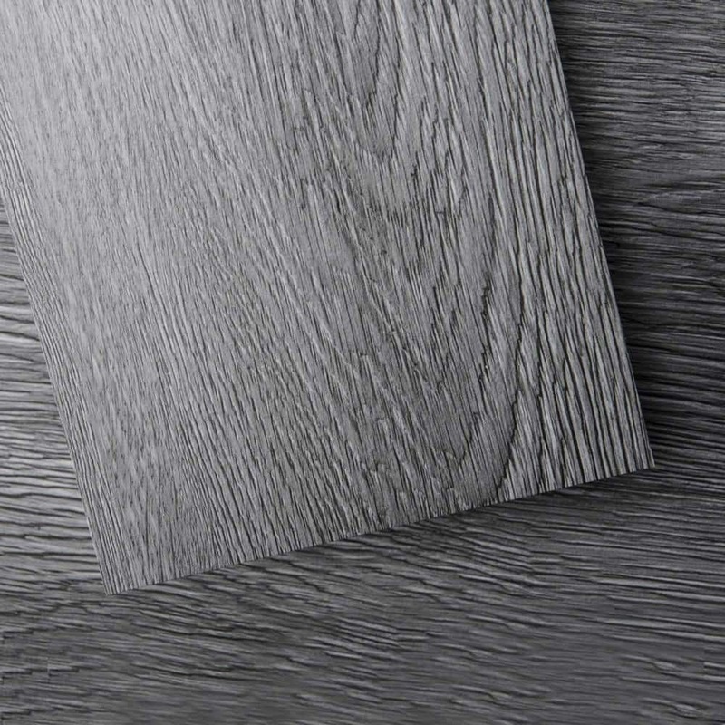 Art3d Deep Gray 12 MIL x 6 in. W x 36 in. L Peel and Stick Water Resistant Luxury Vinyl Plank Flooring (54 sqft/case) A43hd003P36