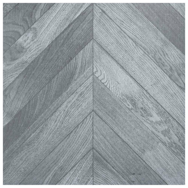 Art3d Herringbone Wood Look Gray 12