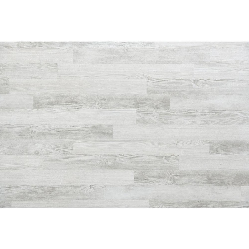 Unbranded E-Z Wall Whitewash 2 MIL x 4 in. W x 36 in. L Peel and Stick Water Resistant Luxury Vinyl Plank Flooring (20 sqft/case) 17905