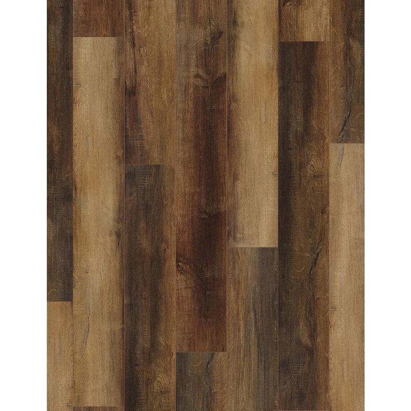 Unbranded Romeo Cafe 20 MIL 5.5 mm Thick 7 in. L x 48 in. W Waterproof Click Lock Vinyl Plank Flooring (28.837 sq.ft/case) 4150205S
