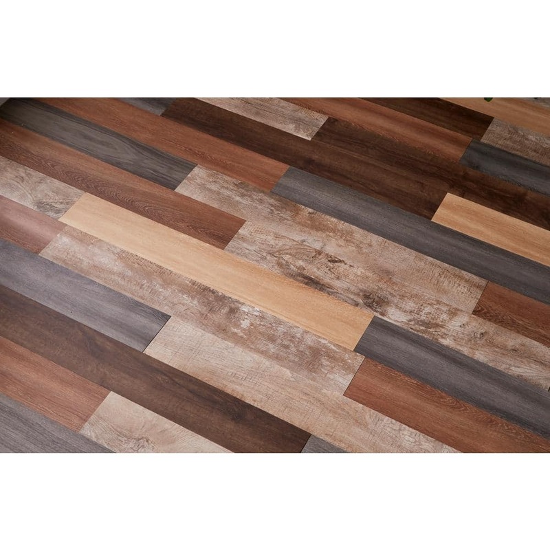 Unbranded Versaplank Assorted 20 MIL x 6 in. W x 48 in. L Peel and Stick Waterproof Luxury Vinyl Plank Flooring (20 sqft/case) 17135