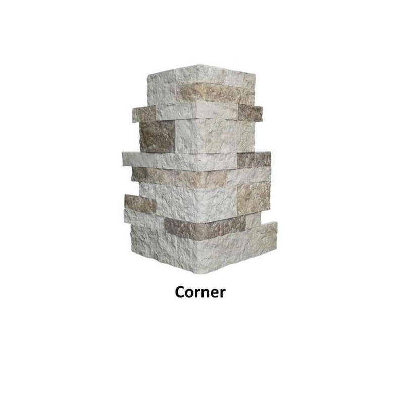 AIRSTONE Autumn Mountain Brown 2 – 4 in. x 4 – 10 in. Cement Standard Corner/Finished End Wall Tiles (7.25 sq. ft./case) AMCESO
