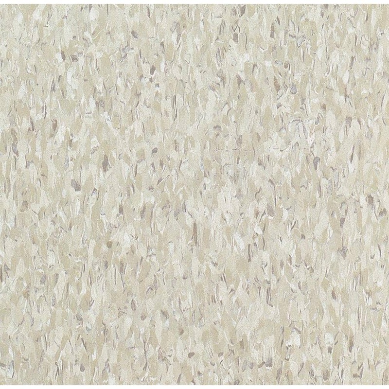 Armstrong Flooring Imperial Texture VCT 12 in. x 12 in. Shelter White Standard Excelon Commercial Vinyl Tile (45 sq. ft. / case) 51836031