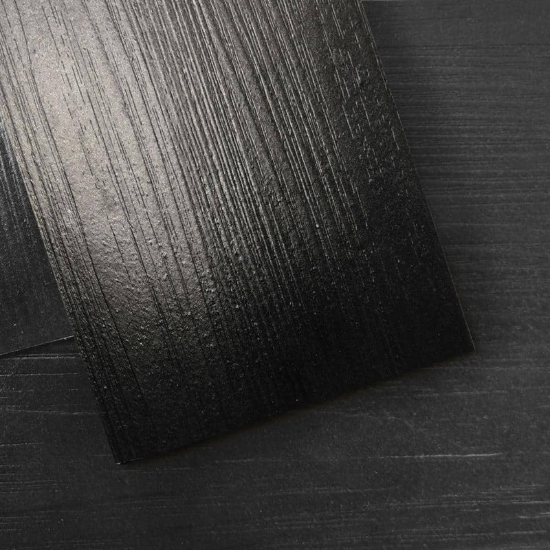 Art3d Classic Black 6 in. x 36 in. Water Resistant Peel & Stick Vinyl Floor Tile (54 sq.ft./case) A43hd209